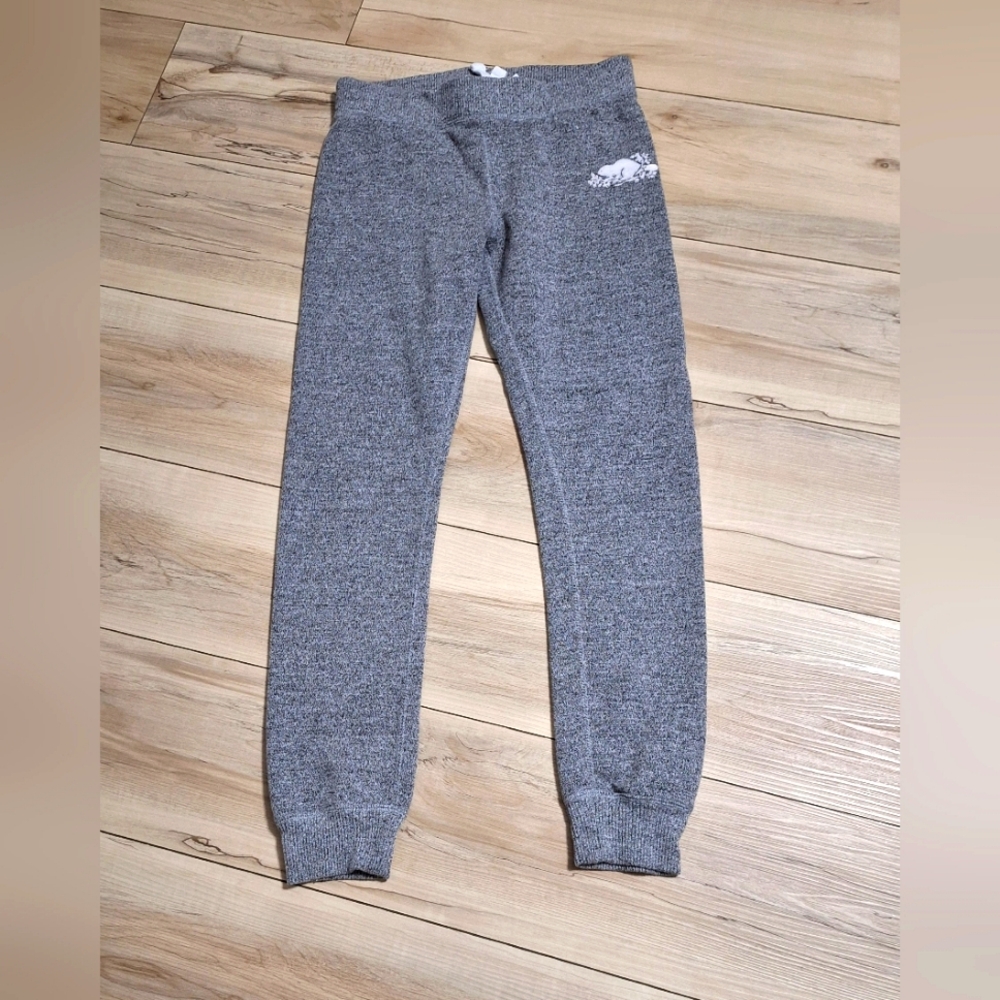 ROOTS Girls Gray Salt and Pepper Leggings